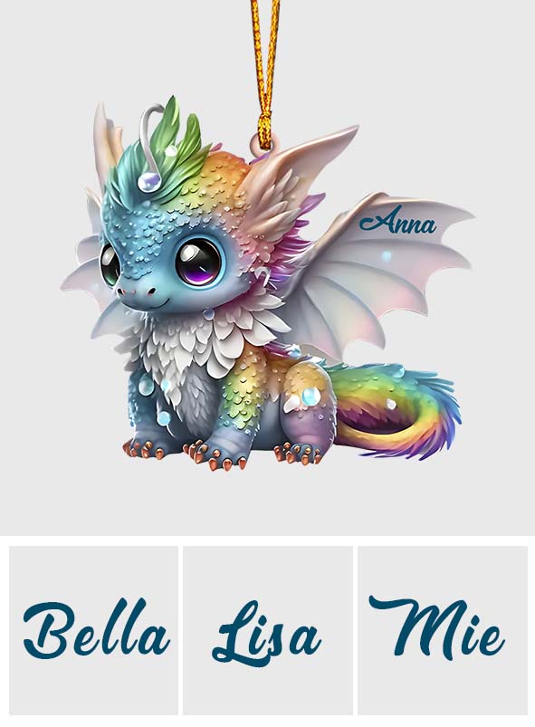 Beautiful Dragon - Personalized Dragon Ornament