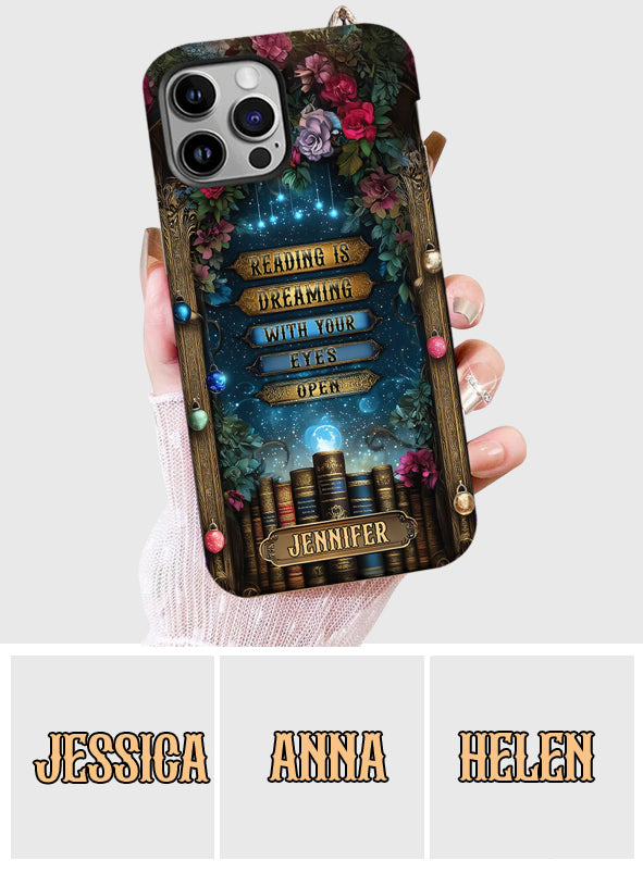 Reading is Dreaming - Personalized Book Full Print Phone Case