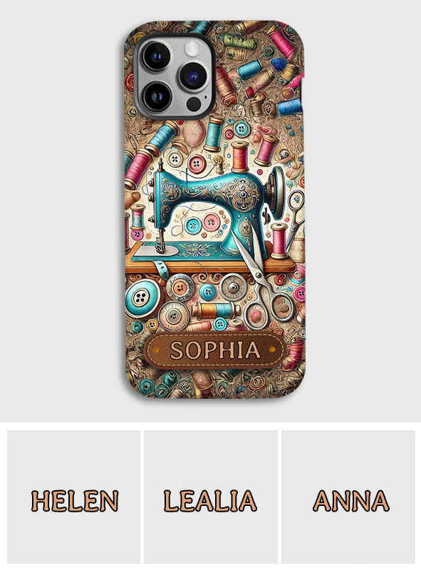 Love Sewing - Personalized Sewing Full Print Phone Case
