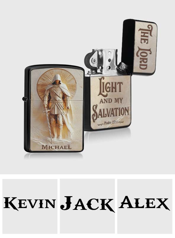 The Lord Is My Light - Personalized Christian Lighter