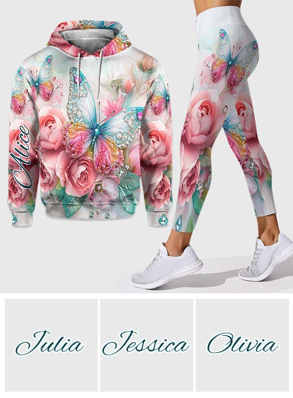 Love Butterflies - Personalized Butterfly Hoodie and Leggings