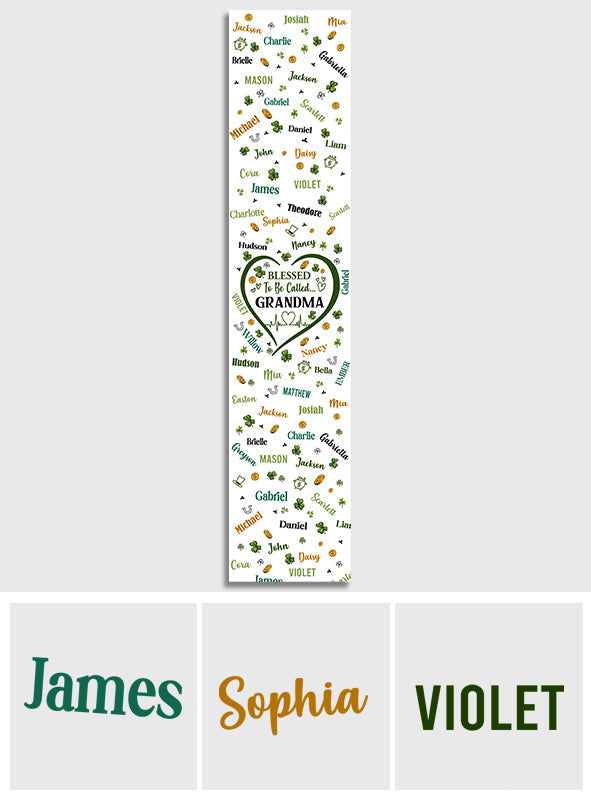 Blessed To Be Called Grandma Nana - Personalized Grandma Table Runner
