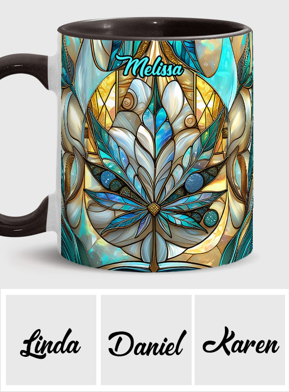 Stunning Leaf - Personalized Weed Accent Mug