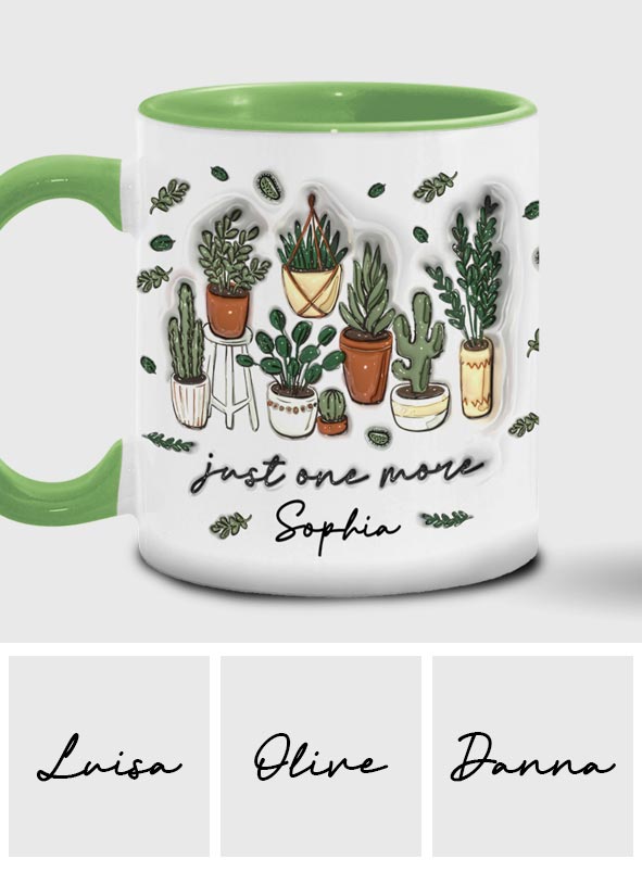 Just One More - Personalized Gardening Accent Mug