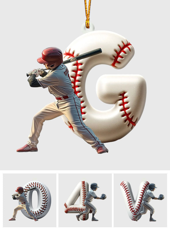 Best Player Ever - Personalized Baseball Ornament