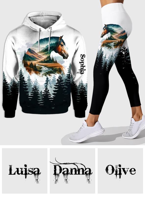 Horse Girl - Personalized Horse Hoodie and Leggings