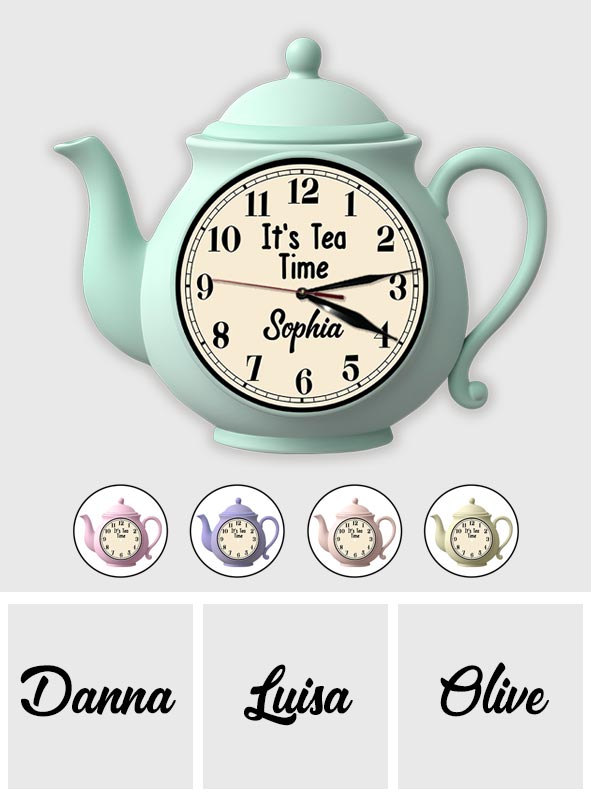 It's Tea Time - Personalized Tea LED Light Wall Clock