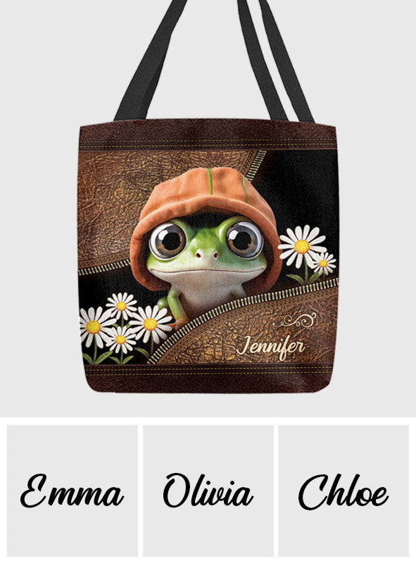 Love Frogs - Personalized Frog Tote Bag