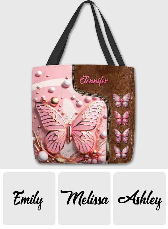Love Butterflies - Personalized Butterfly Tote Bag