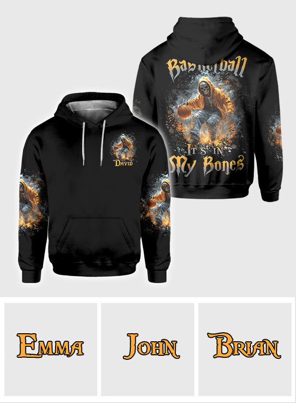 Basketball Is In My Bones - Personalized Basketball All Over Shirt