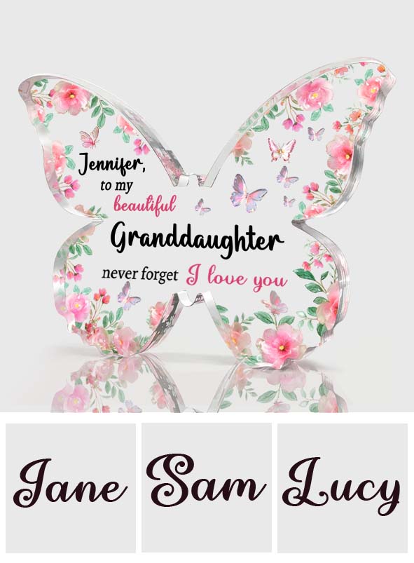I Love You - Personalized Grandma Custom Shaped Acrylic Plaque