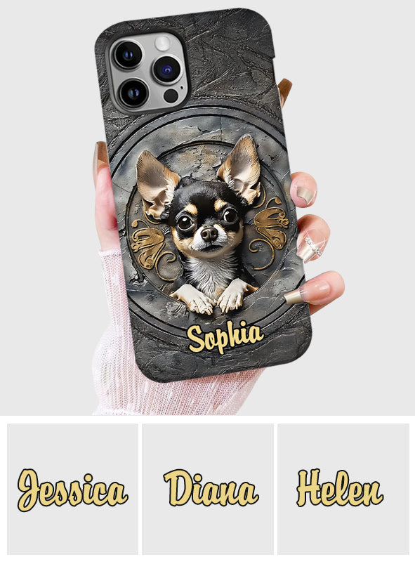 Adorable Chihuahua - Personalized Dog Full Print Phone Case