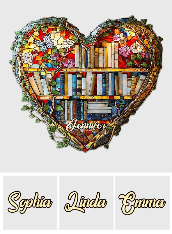 Just A Girl Who Loves Books - Personalized Book Shaped Car Visor Clip