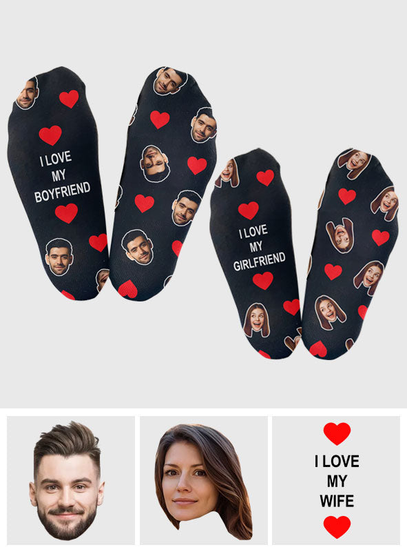 Awesome Couple - Personalized Couple Socks