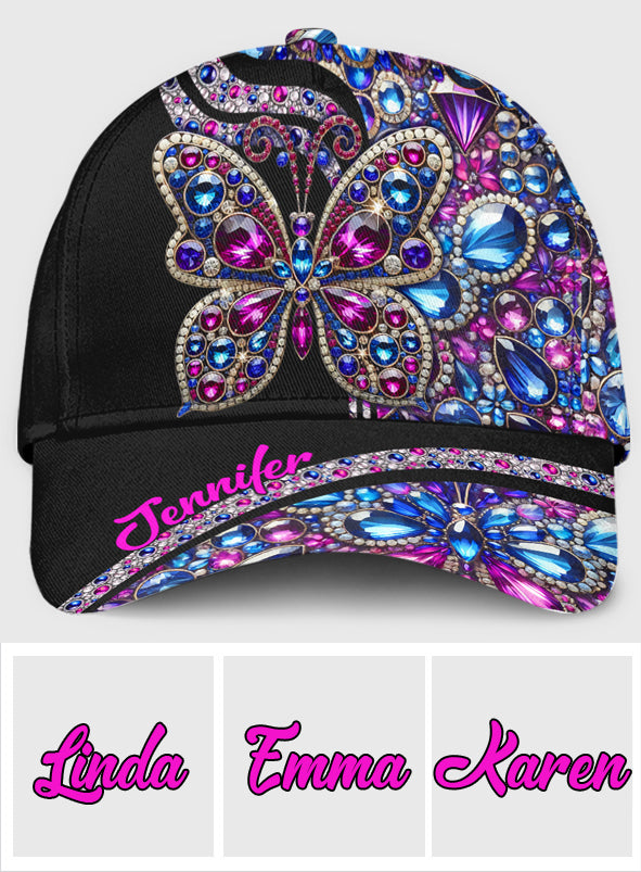 Sparkle Butterfly - Personalized Butterfly Classic Cap