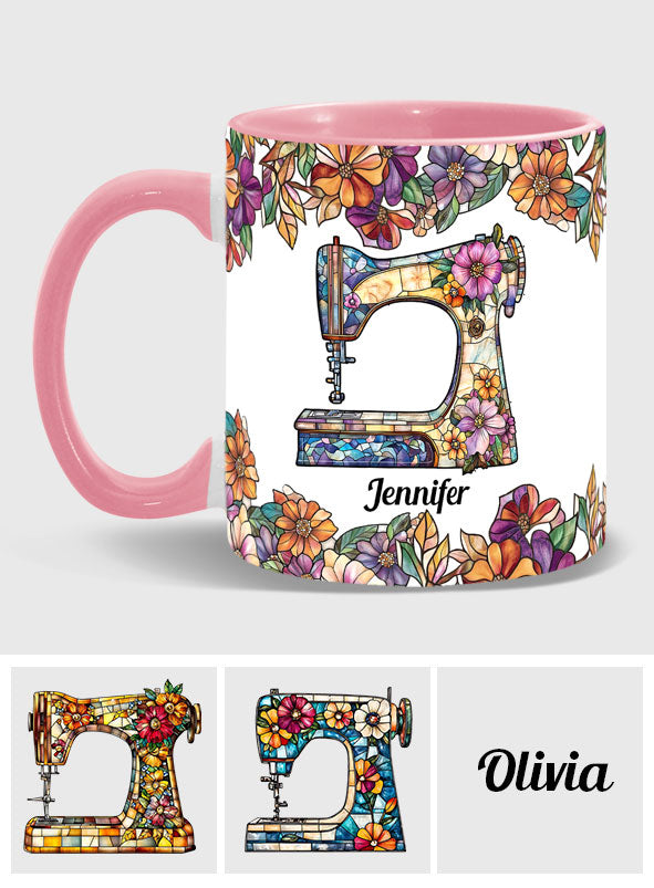 Stunning Sewing Machine - Personalized Sewing Accent Mug