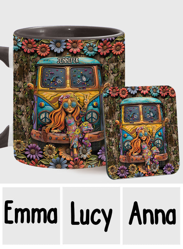 Awesome Caravan - Personalized Hippie Accent Mug