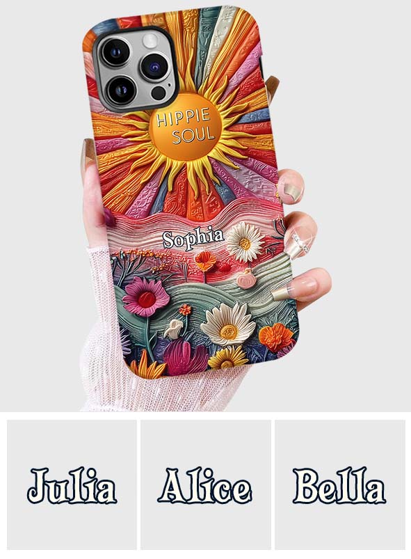 Hippie Soul - Personalized Hippie Full Print Phone Case