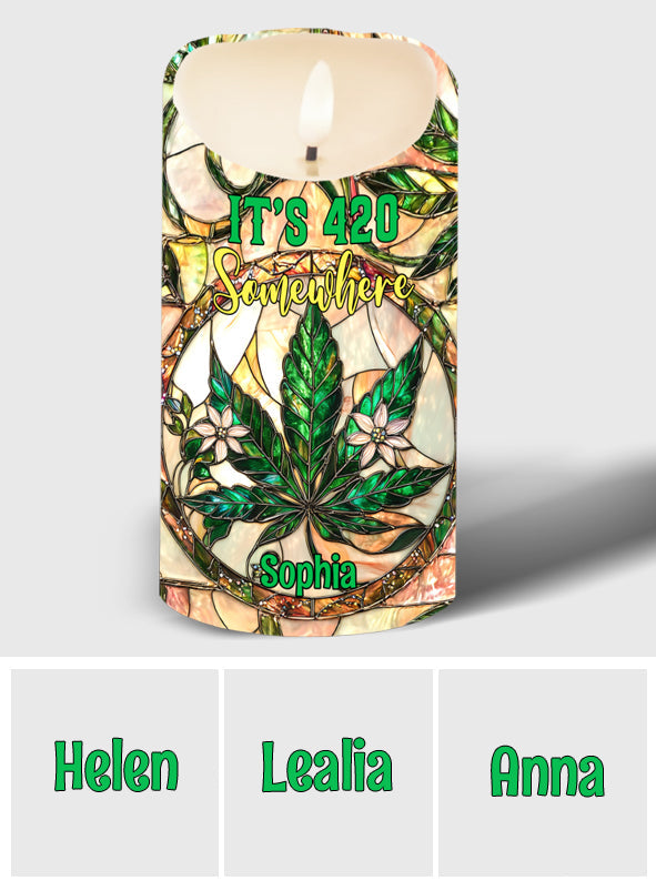 High Times - Personalized Weed Flameless Candle
