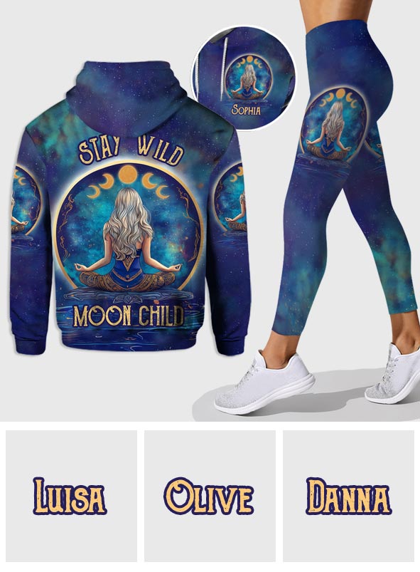 Moon Child - Personalized Yoga Hoodie and Leggings