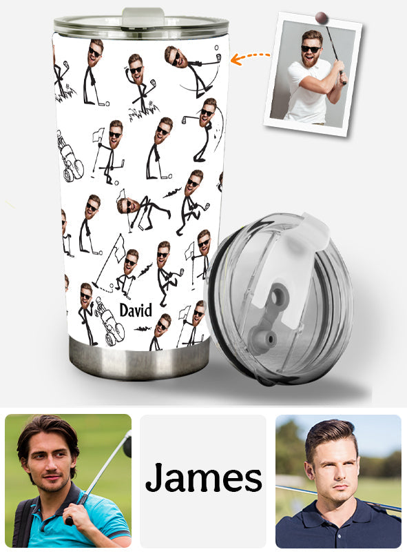 Funny Gift For Golf Dad, Uncle, Husband, Son... - Personalized Golf Tumbler
