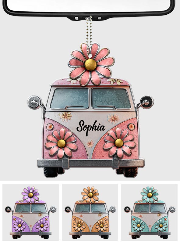 Hippie Soul - Personalized Hippie Car Ornament