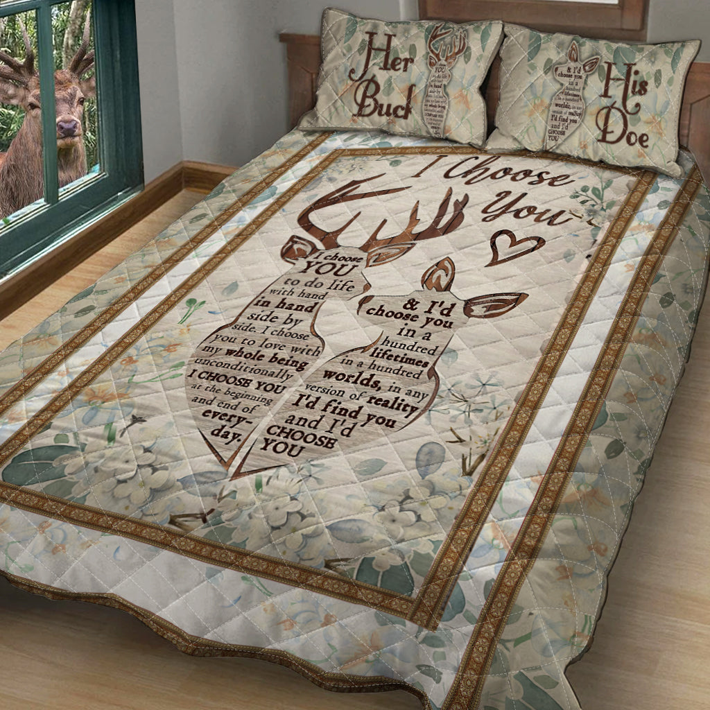I Choose You - Hunting Quilt Set