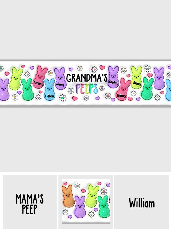 Grandma's Peeps - Personalized Grandma Table Runner