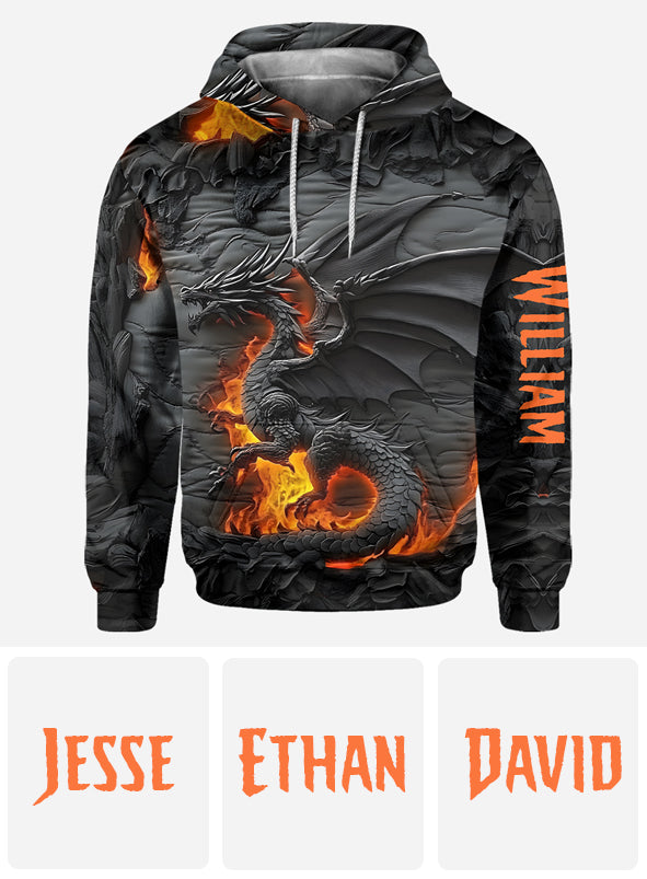 Fire Dragon - Personalized Dragon All Over Shirt