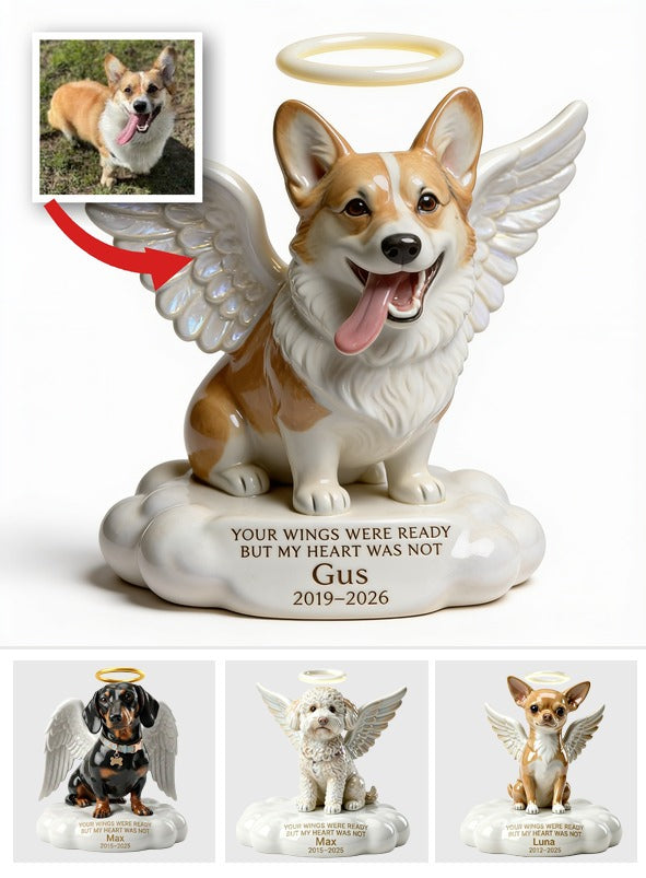 Custom Photo Welsh Corgi Angel Memorial Custom Shaped Acrylic Plaque Pet Remembrance Gift