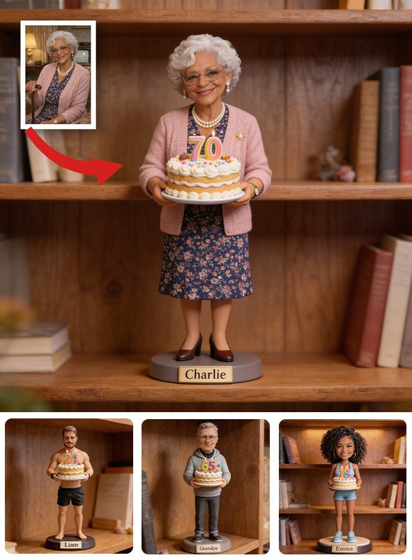 Personalized 70th Birthday Older Black Woman Custom Shaped Acrylic Plaque Grandma Gift