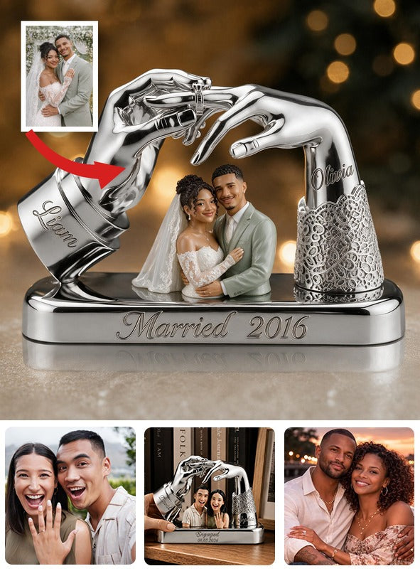 Custom Photo 10th Wedding Anniversary Latino Couple 2016 Acrylic Plaque Gift