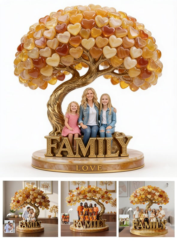 Personalized Single Mom Family Custom Shaped Acrylic Plaque Keepsake Gift