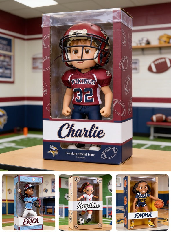 Personalized Youth American Football Player Custom Shaped Acrylic Plaque Sports Gift