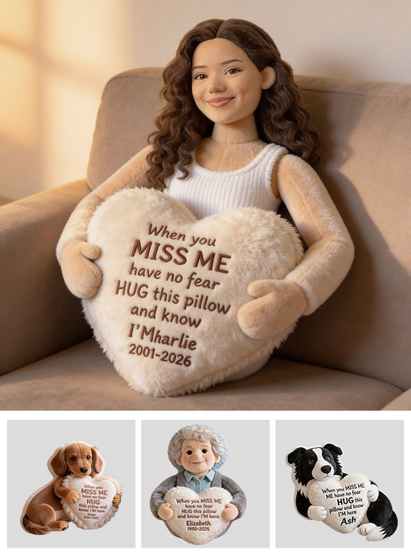 Personalized Latina Woman Memorial Faux Fur Shaped Pillow