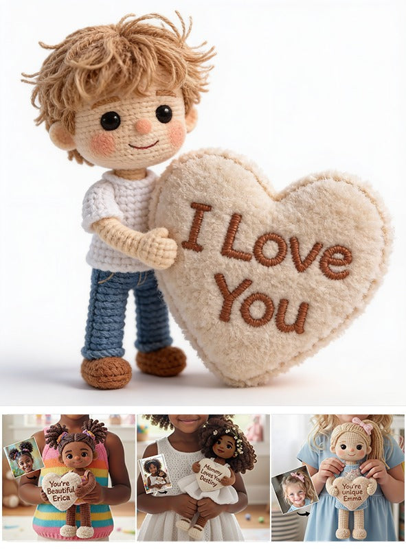 Personalized Little Boy Premium Faux Fur Pillow, Gift for Son Grandson Nephew