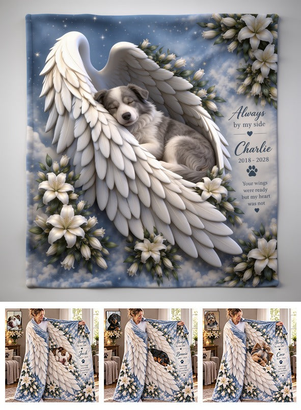 Personalized Poodle Memorial Wearable Blanket 2018-2028 Pet Loss Keepsake