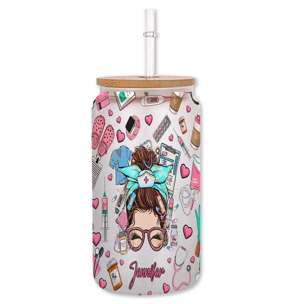 Nurse Life - Personalized Nurse Can Glass