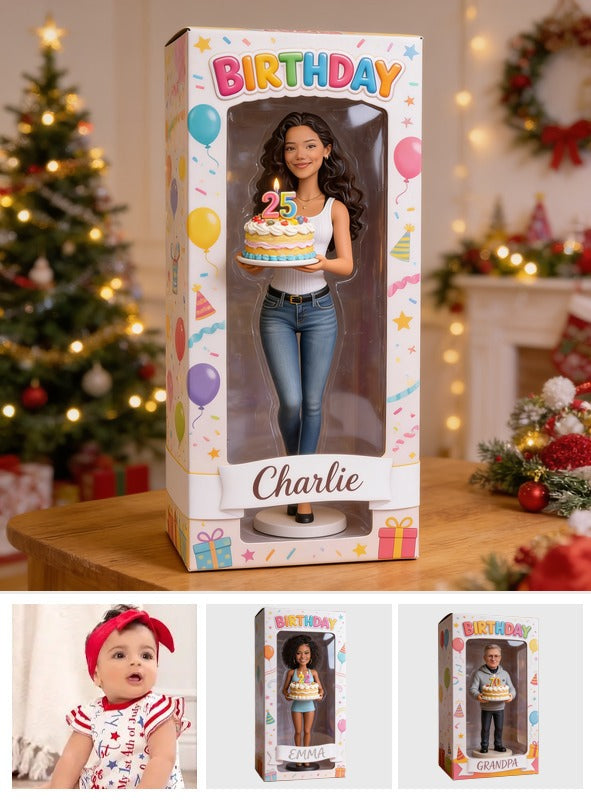Personalized 25th Birthday Latina Woman Acrylic Display Box Keepsake Gift