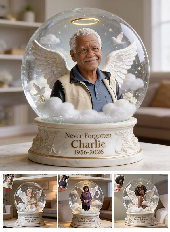 Personalized Older Black Man Grandfather Memorial Custom Shaped Acrylic Plaque Sympathy Gift