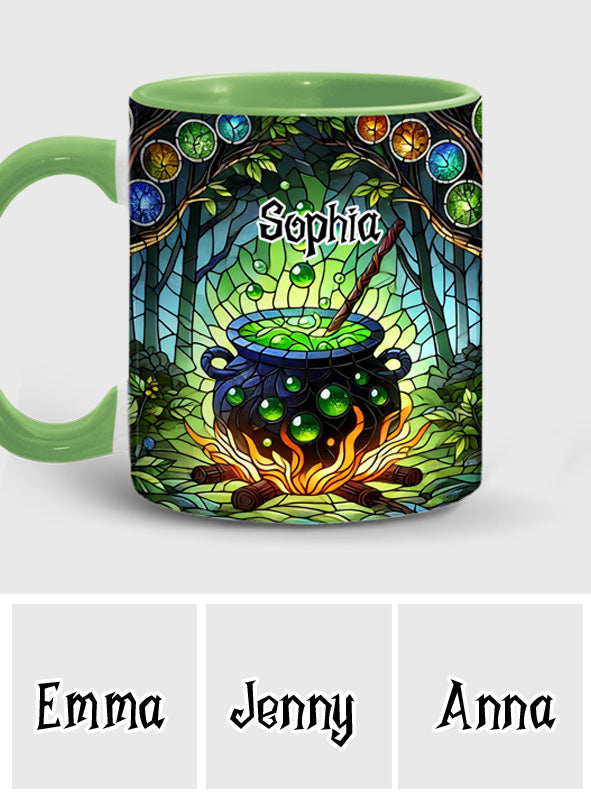 Witch's Cauldron - Personalized Witch Accent Mug