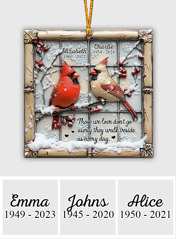 They Fly Beside Us Everyday - Personalized Memorial Ornament
