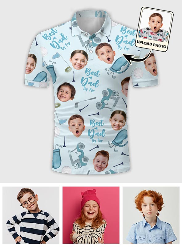 Best Dad By Par - Personalized Golf Polo Shirt