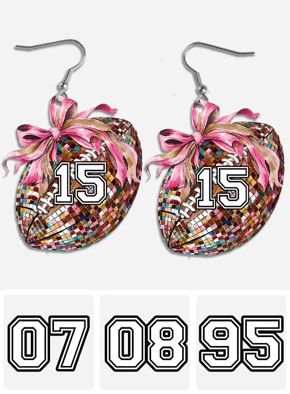 Football Mama - Personalized Football Earrings