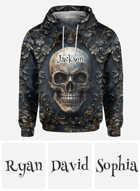 Vintage Skull - Personalized Skull All Over Shirt