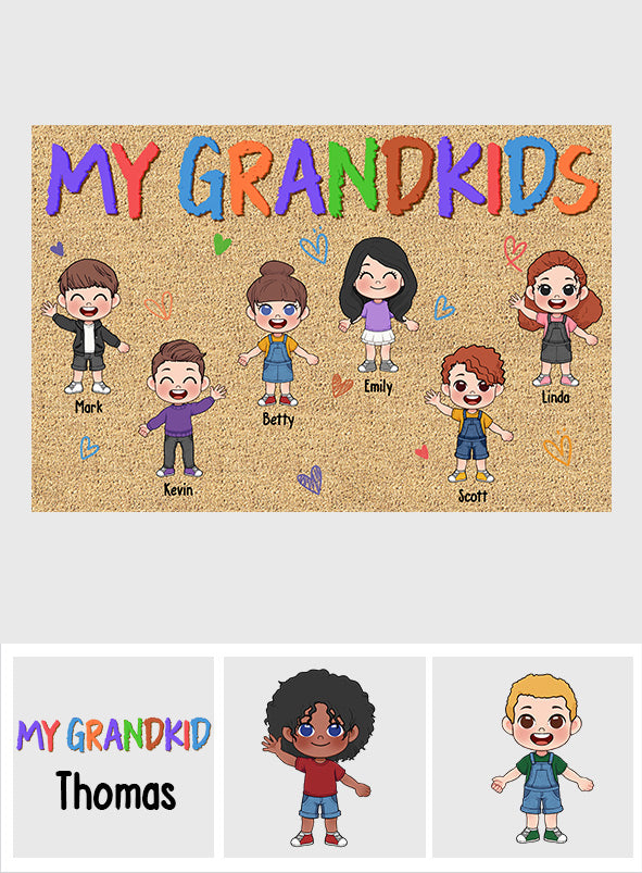 My Grandkids - Personalized Grandma Doormat