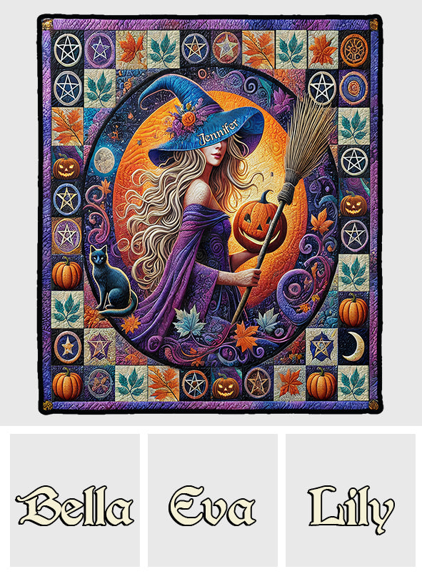 Beautiful Witch - Personalized Witch Quilt
