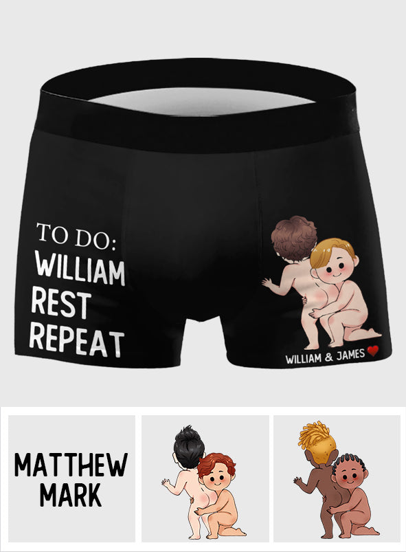 To Do List - Personalized LGBT Support Men’s Boxer Briefs