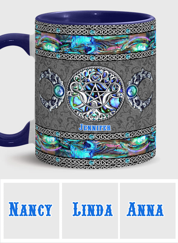 Tripple Moon - Personalized Witch Accent Mug