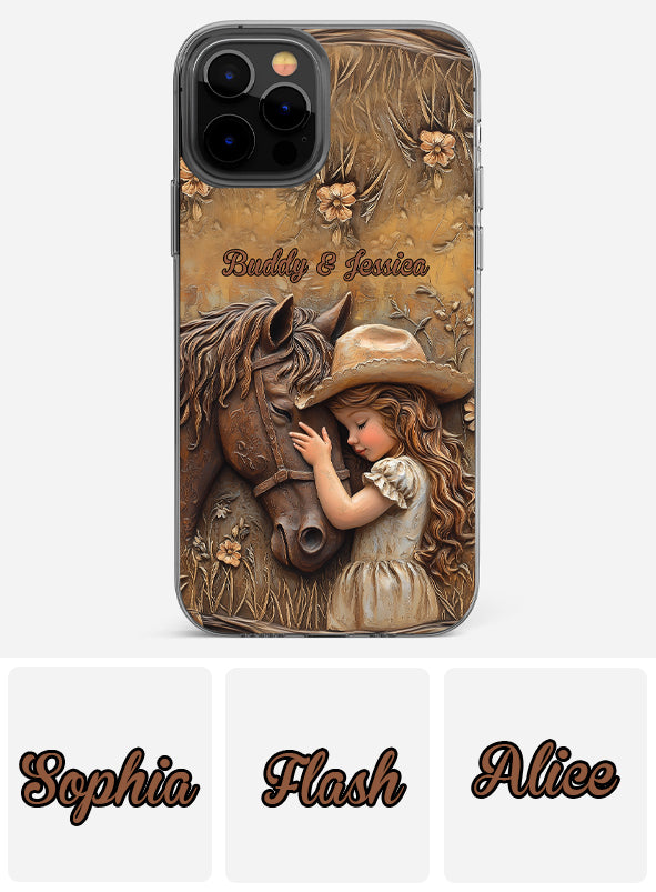 Just A Girl Who Loves Horse - Personalized Horse Clear Phone Case